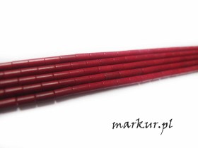 Howlit czerwony pałeczka 2/4 mm sznur