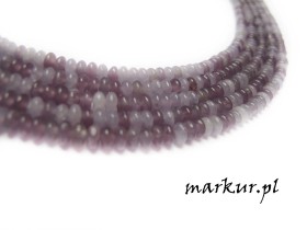 Awenturyn purpurowy oponka 2/4 mm sznur