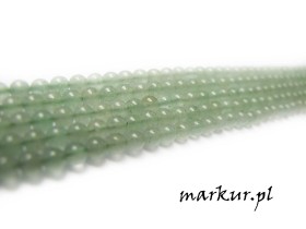Awenturyn zielony kula  3 mm sznur