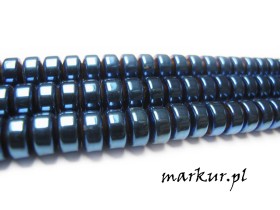 Hematyt kolor niebieski oponka 4/6 mm sznur