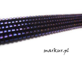 Hematyt kolor fioletowy oponka 2/3 mm sznur