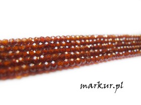 Obrazek dla: Cyrkon rudy fasetka oponka 2/3 mm sznur