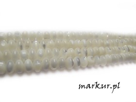 Macica perłowa biała oponka 4/6 mm sznur