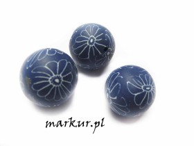 Obrazek dla: Koraliki fimo kula 24 mm opakowanie/5 sztuk