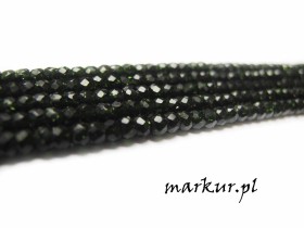 Szmaragd nilu fasetka oponka 2/3 mm sznur