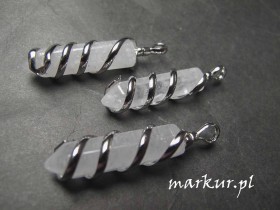 Kwarc górski zawieszka 10/32 mm