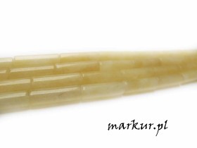 Obrazek dla: Jadeit żółty pałeczka 4/13 mm sznur