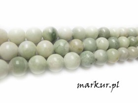 Jadeit pistacjowy kula 12 mm sznur