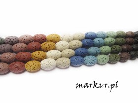 Lawa wulkaniczna mix kolorów ryż 8/12 mm sznur