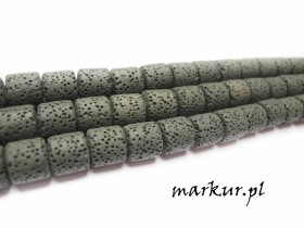 Lawa wulkaniczna khaki wałek 8/9 mm sznur
