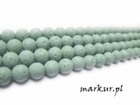 Lawa wulkaniczna miętowa kula  4 mm sznur