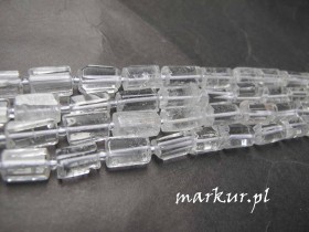 Kwarc górski słupki nieregularne 815 mm sznur