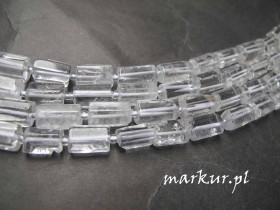 Kwarc górski słupki nieregularne 815 mm sznur