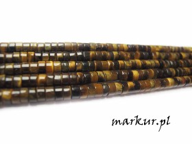 Obrazek 2 dla: Tygrysie oko talarek  2/4 mm sznur