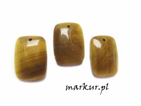 Tygrysie oko zawieszka prostokąt 18/25 mm