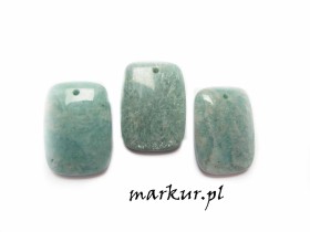 Amazonit brazylijski zawieszka prostokąt 18/25 mm