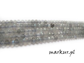 Obrazek dla: Labradoryt fasetka oponka 3/4 mm sznur