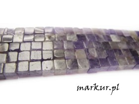 Obrazek dla: Ametyst saga kostka  6 mm sznur
