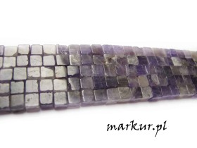 Obrazek 2 dla: Ametyst saga kostka  6 mm sznur