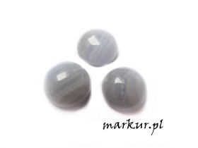 Chalcedon koronkowy kaboszon moneta 10 mm 