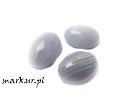 Chalcedon koronkowy kaboszon owal 13/18 mm 