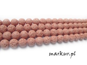 Obrazek dla: Lawa wulkaniczna truskawkowa kula  6 mm sznur