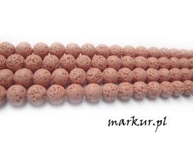Obrazek 2 dla: Lawa wulkaniczna truskawkowa kula  6 mm sznur