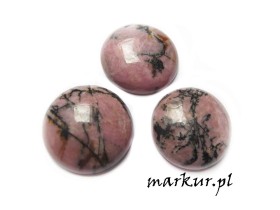 Obrazek dla: Rodonit żyłkowy kaboszon moneta 10 mm 