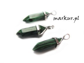 Obrazek dla: Imitacja kamienia malachit zawieszka 6/23 mm