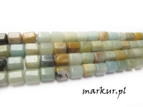 Obrazek dla: Amazonit multicolor beczka 89 mm sznur