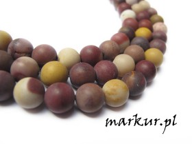 Obrazek dla: Jaspis mokait trawiony kula  6 mm sznur