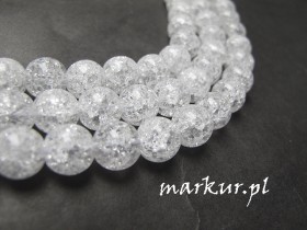 Obrazek dla: Kwarc lodowy kula  4 mm sznur