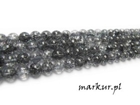 Obrazek dla: Kwarc lodowy popielaty kula  4 mm sznur