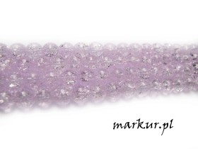 Obrazek 2 dla: Kwarc lodowy różowy kula  8 mm sznur