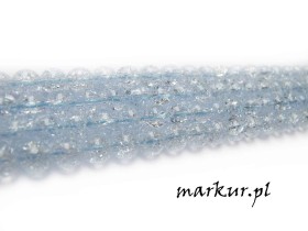Obrazek 2 dla: Kwarc lodowy błękitny kula  4 mm sznur