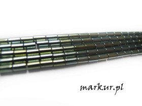 Obrazek dla: Hematyt zielony pałeczka 2/4 mm sznur