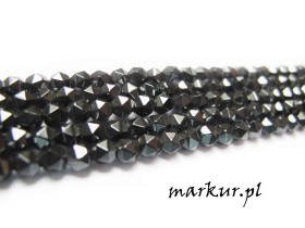 Obrazek dla: Hematyt fasetka nugaty  4 mm sznur