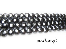 Obrazek dla: Hematyt fasetka moneta  8 mm sznur