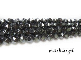 Obrazek 2 dla: Hematyt fasetka nugaty  6 mm sznur
