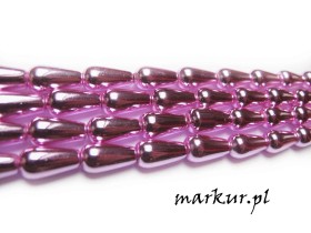 Obrazek 2 dla: Hematyt kolor fuksja łezka 8/16 mm sznur