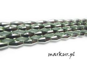 Obrazek dla: Hematyt kolor pistacjowy bicone 6/12 mm sznur