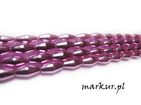 Obrazek dla: Hematyt kolor fuksja bicone 6/12 mm sznur