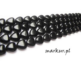 Obrazek dla: Obsydian czarny serce 1012 mm sznur