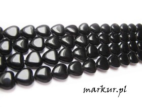 Obrazek 2 dla: Obsydian czarny serce 1012 mm sznur