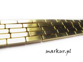 Obrazek dla: Hematyt kolor złoty jasny słupki 4/13 mm sznur