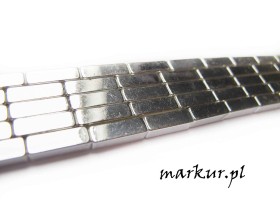 Obrazek dla: Hematyt kolor srebrny słupki 4/13 mm sznur