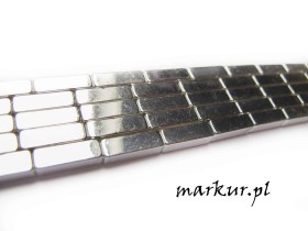 Obrazek 2 dla: Hematyt kolor srebrny słupki 4/13 mm sznur