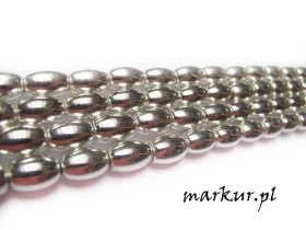 Obrazek dla: Hematyt kolor srebrny ryż 8/12 mm sznur