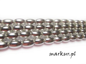 Obrazek 2 dla: Hematyt kolor srebrny ryż 8/12 mm sznur