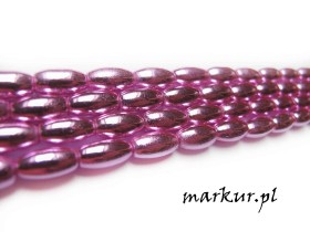 Obrazek dla: Hematyt kolor fuksjowy ryż 6/12 mm sznur